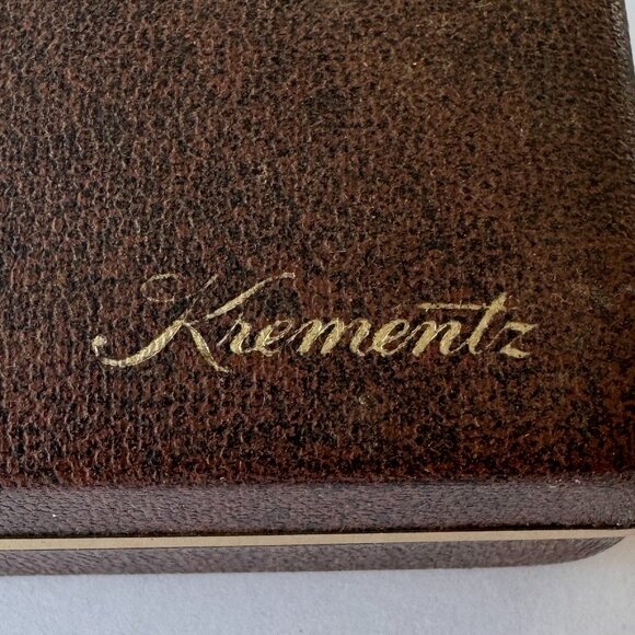 VINTAGE (NEW) KREMENTZ Rose & Leaf 14kt Gold Overlay Bracelet - Picture 6 of 8